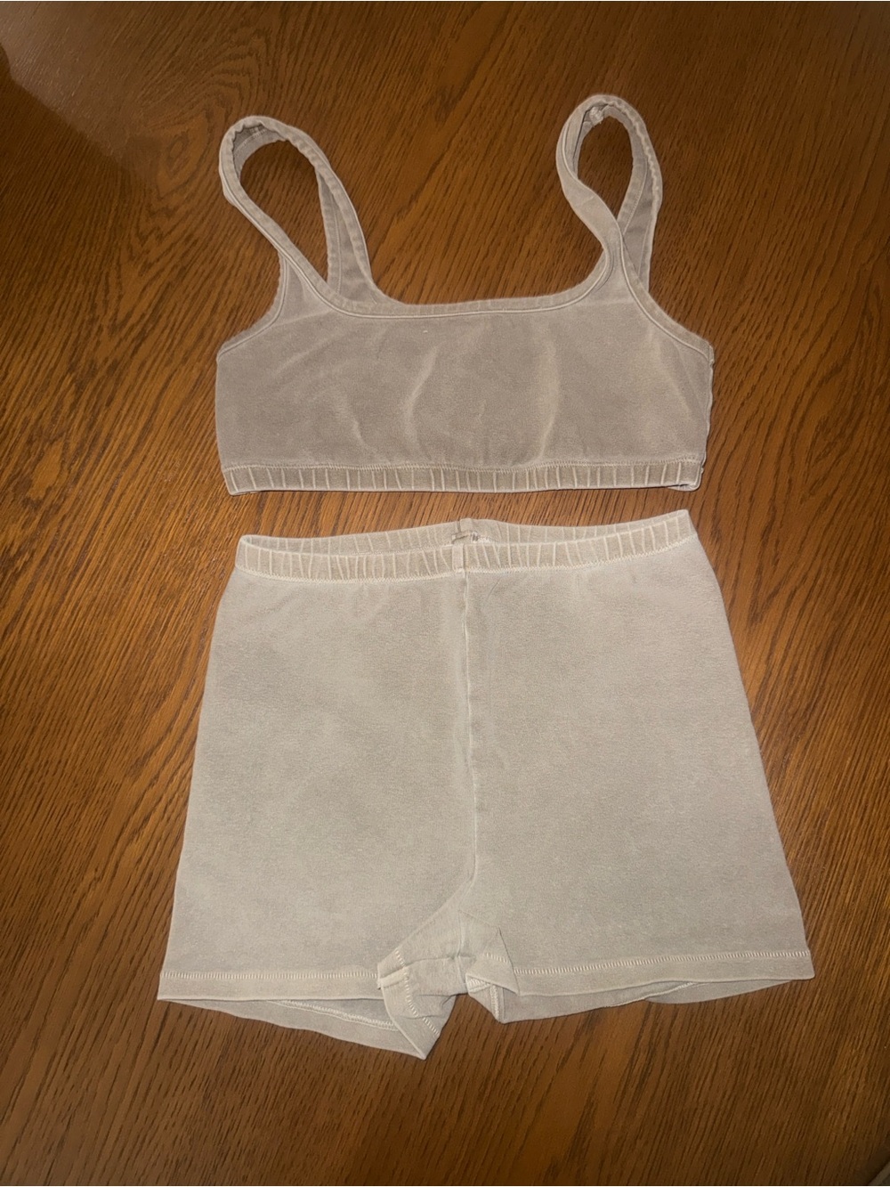 SKIMS Boxer Outdoor Basics Shorts Camel Taupe Size S